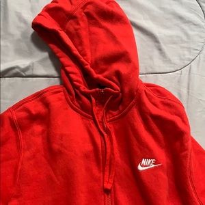 Nike red hoodie